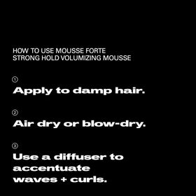 Before and after volume comparison using Sebastian mousse forte for lift