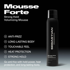 Sebastian mousse forte close-up of foam texture illustrating smooth spread