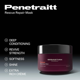 Sebastian Penetraitt being applied in shower to damaged hair for repair