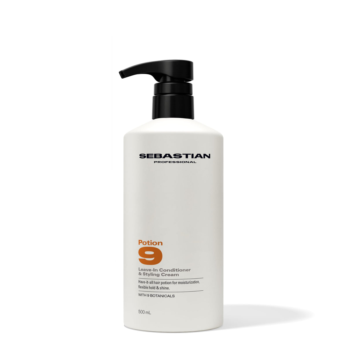 Sebastian Potion 9 front packaging showing bottle and branding for quick ID and trust