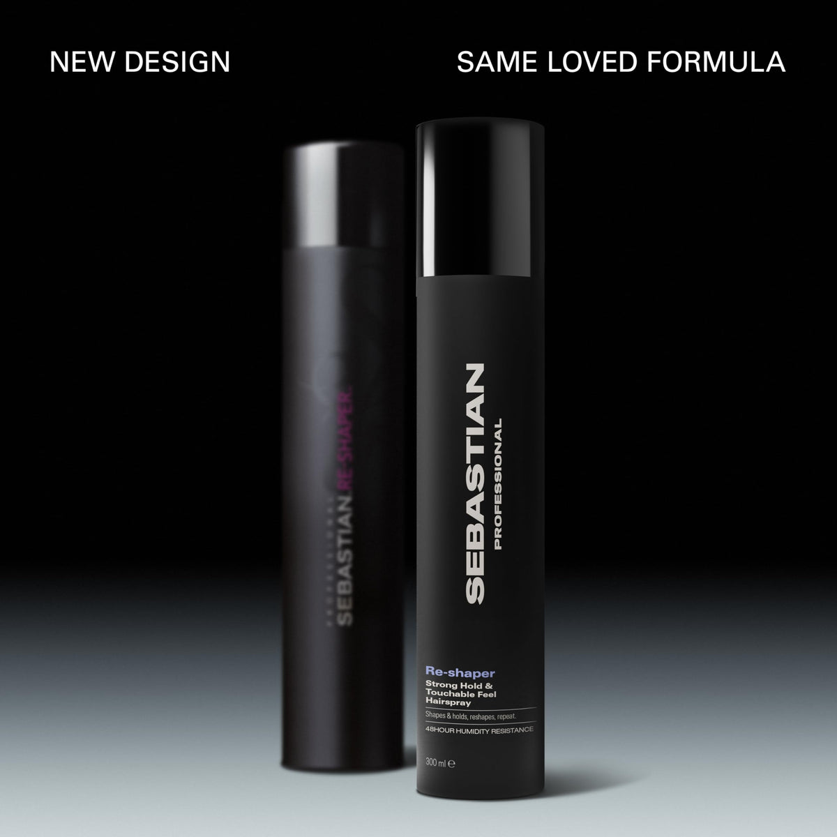 Sebastian Re-Shaper label detail highlighting brand and hold benefits