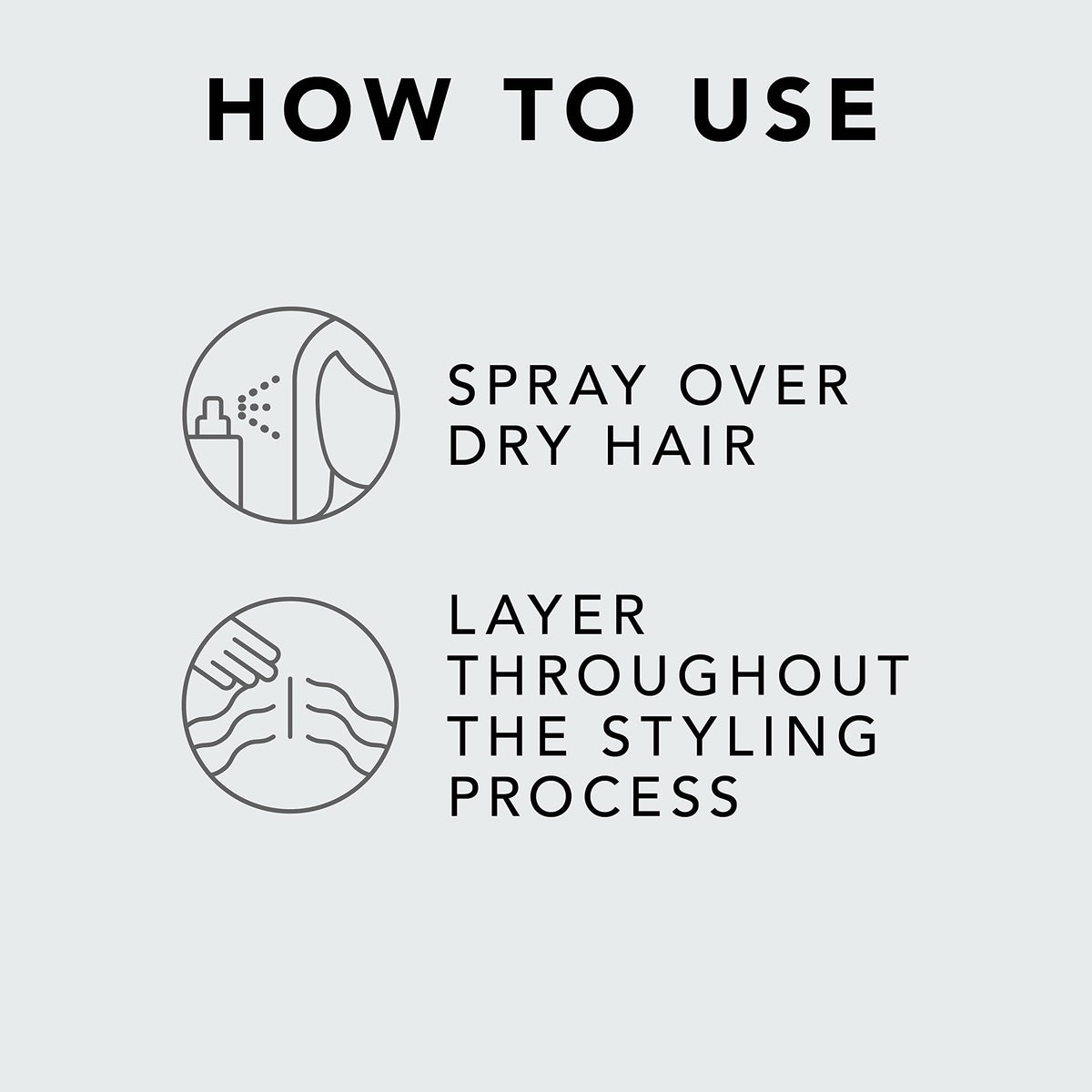 Sebastian spray mist on hair texture indicating touchable, flexible finish