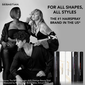 Sebastian Shaper Fierce mini finish showing texture and natural-looking hold benefit