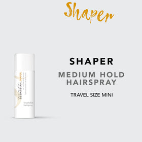 Sebastian Shaper mini back label with ingredient and usage information benefit