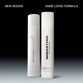 Sebastian Shaper Plus side label closeup highlighting ingredients and directions