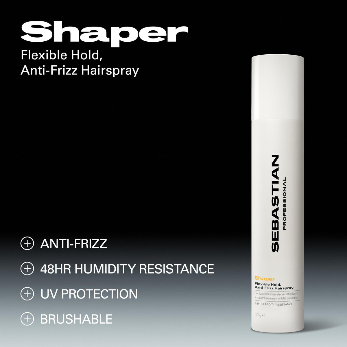 Sebastian Shaper fine mist texture demonstrating even lightweight spray