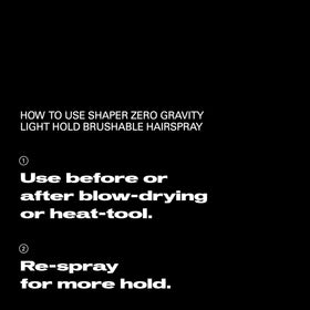 Before and after on fine hair using Sebastian Shaper Zero Gravity for lift and touchable control