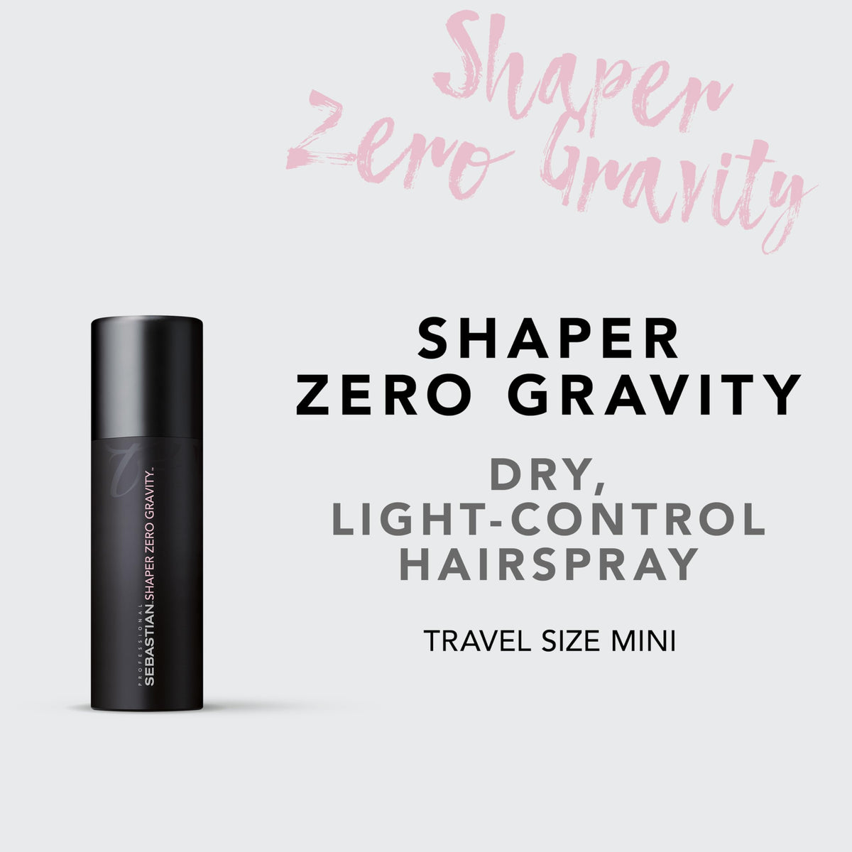 Sebastian Shaper Zero Gravity nozzle detail illustrating easy application and controlled spray