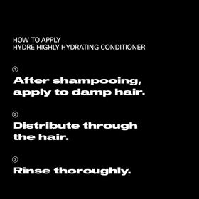 Sebastian in shower being applied to damp hair for fast detangling benefit