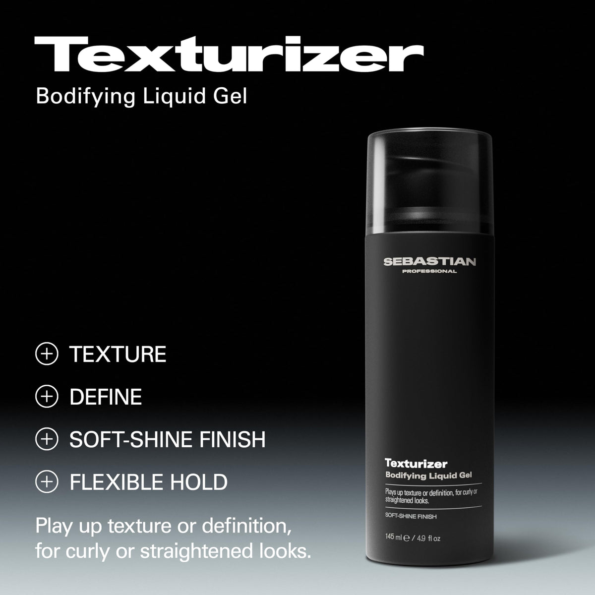 Sebastian Texturizer gel texture close-up reveals lightweight consistency for flexible hold
