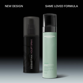 Sebastian Volupt Thickefy foam dispensed demonstrating airy texture for lightweight hold