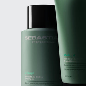 Close-up of Sebastian Volupt Thickefy label details to highlight ingredients and directions