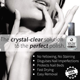 Seche clear brush applying a thin smooth layer for better polish adhesion