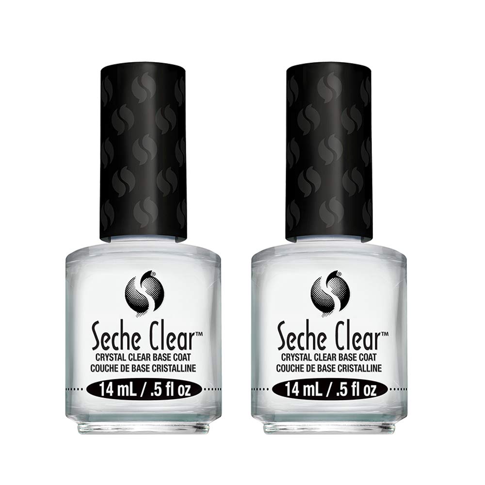 Seche clear front packaging showing two boxed base coat bottles and value