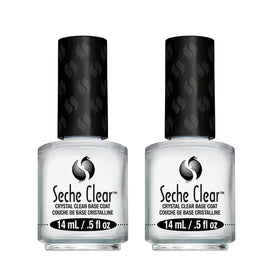 Seche clear front packaging showing two boxed base coat bottles and value