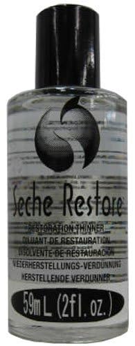 Seche Restore close-up of liquid dispensing, brand ensures precise thinning control