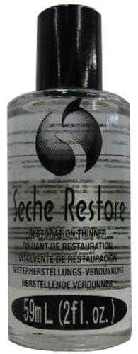 Seche Restore used while applying top coat on nails, brand improves smooth application