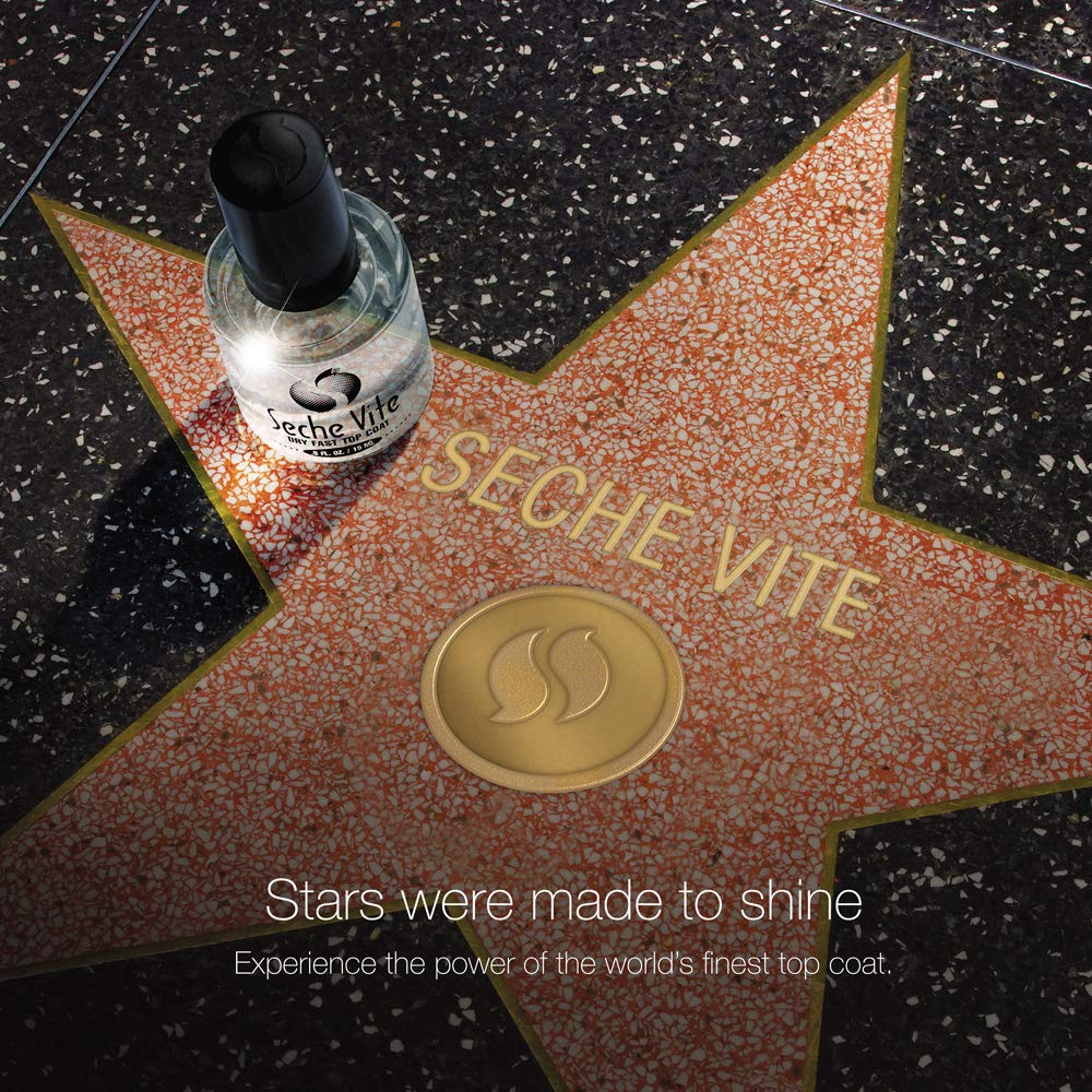 Seche being applied in a salon setting showing fast-dry efficiency and client-ready shine benefit