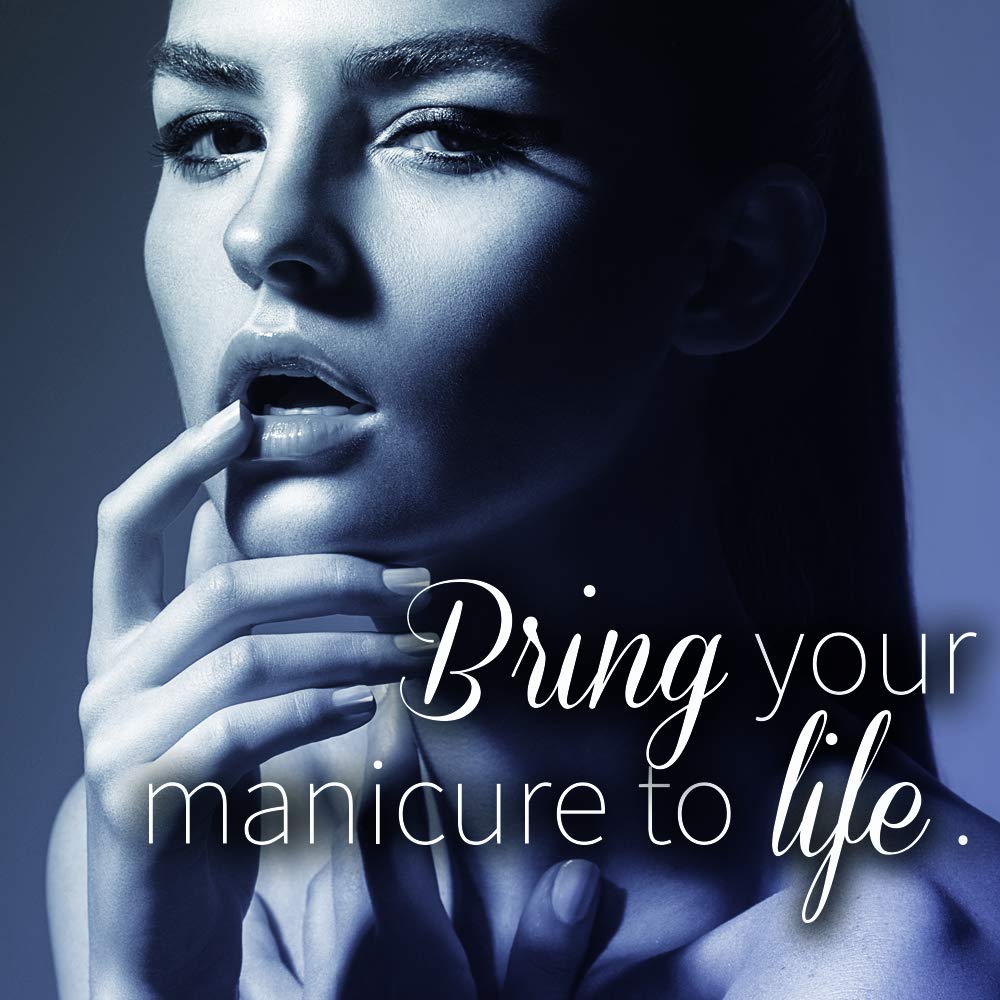 Hand applying Seche Vive demonstrating effortless smooth application benefit