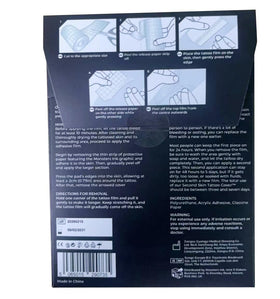 Second Skin Tattoo Cover adhesive edge detail demonstrates secure longwear