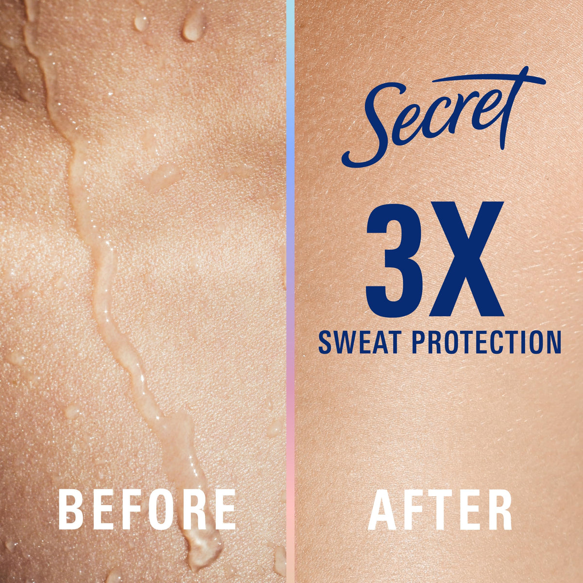 Secret applicator with cap open showing easy, precise application benefit