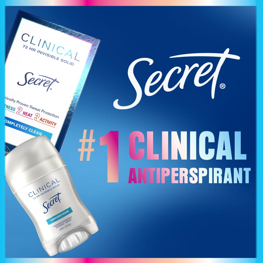 Secret clear gel placed beside a gym bag, illustrating reliable sweat protection during workouts