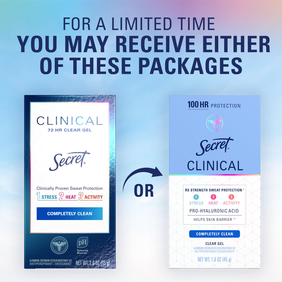 Secret packaging next to PETA cruelty-free badge showing ethical choice