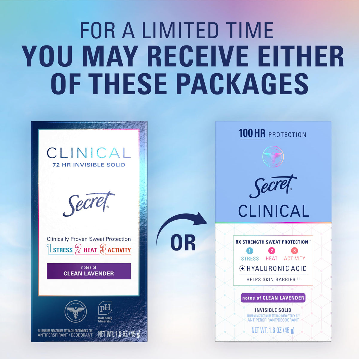 Secret clinical strength worn by a woman outdoors staying fresh during activities