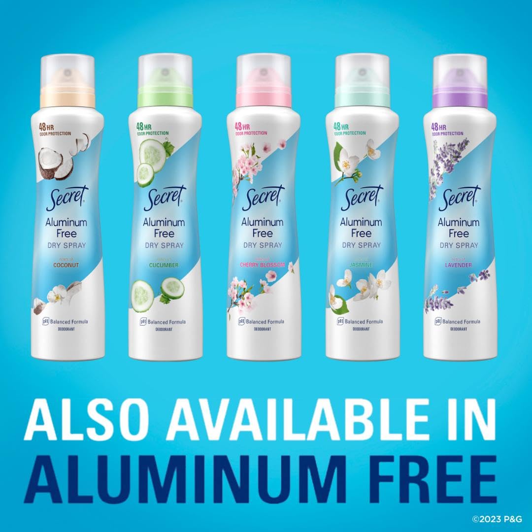 Secret dry spray placed near activewear representing post-workout freshness and odor control