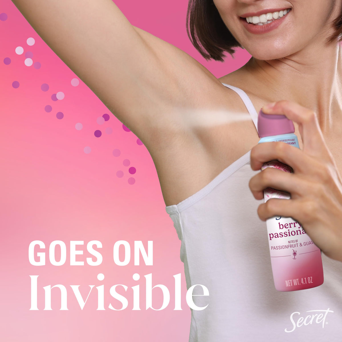 Secret in a beach bag scene showing portability for active, on-the-go benefit