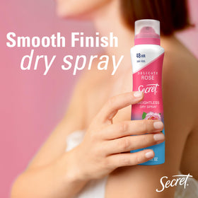 Secret spray next to hand for scale conveying portable 4.1 oz travel-friendly size