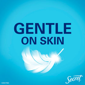 Secret dry spray with cherry blossom visual emphasizing soft, long-lasting scent