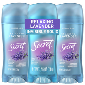 Secret Fresh front packaging showing lavender scent and 72hr protection benefit