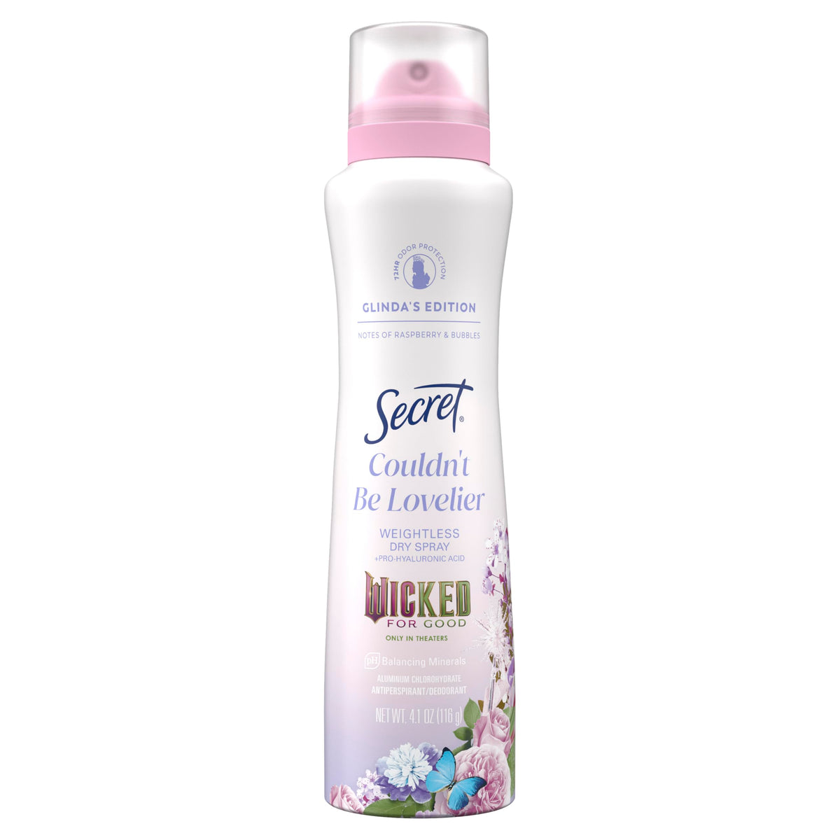 Secret front packaging showing scent and 72hr protection benefit