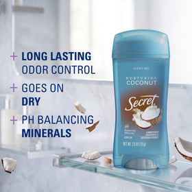 Secret gel texture close-up highlighting smooth quick-dry finish