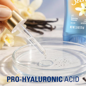 Secret label ingredients closeup showing pH-balancing minerals benefit