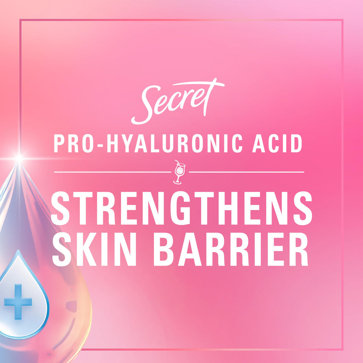 Secret ingredient callout featuring Pro-Hyaluronic Power to support skin barrier