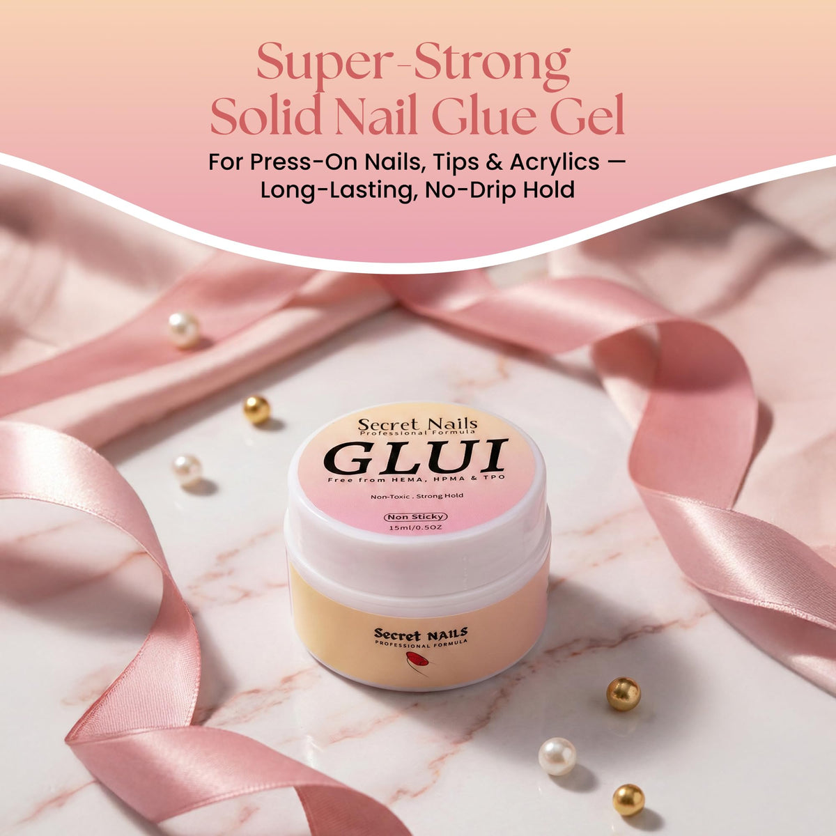 Secret Nails GLUI on a salon station showing professional-ready workflow