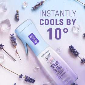Person applying Secret to neck for instant cooling relief