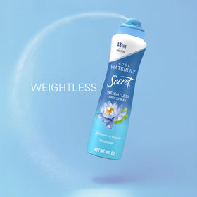 Secret nighttime shot of dry underarm showing long-lasting comfort benefit