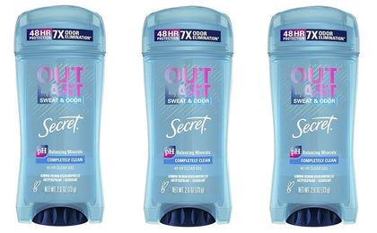 Secret Outlast clear gel front packaging showing brand and clean design for reliable protection