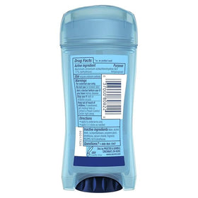 Secret Outlast clear gel open stick showing smooth translucent texture and easy application
