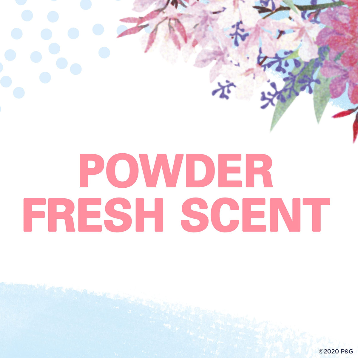 Powder Fresh visual cue with Secret stick showing clean scent and subtle freshness