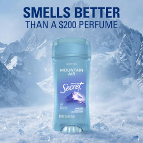 Secret size comparison held in hand emphasizing travel-friendly benefit