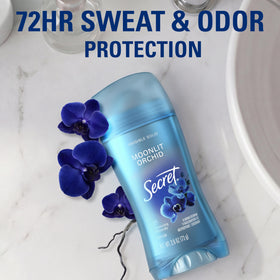 Secret applying a swipe showing instant fresh scent activation