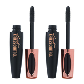 Secret Xpress Control front packaging showing two mascara tubes and brand benefit