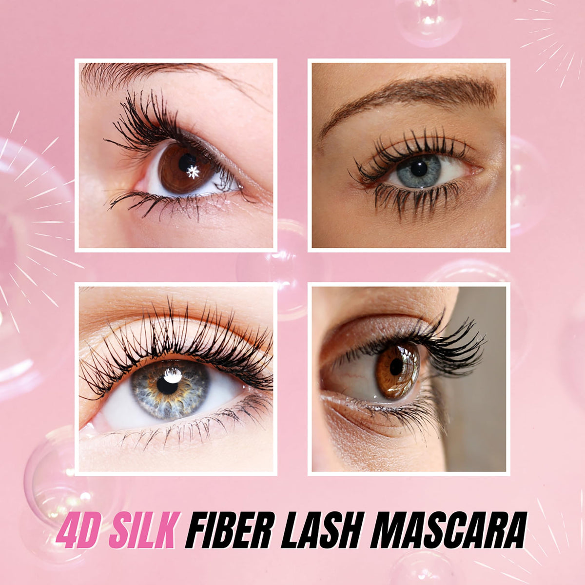 Secret Xpress Control mascara applied on model lashes for fuller look