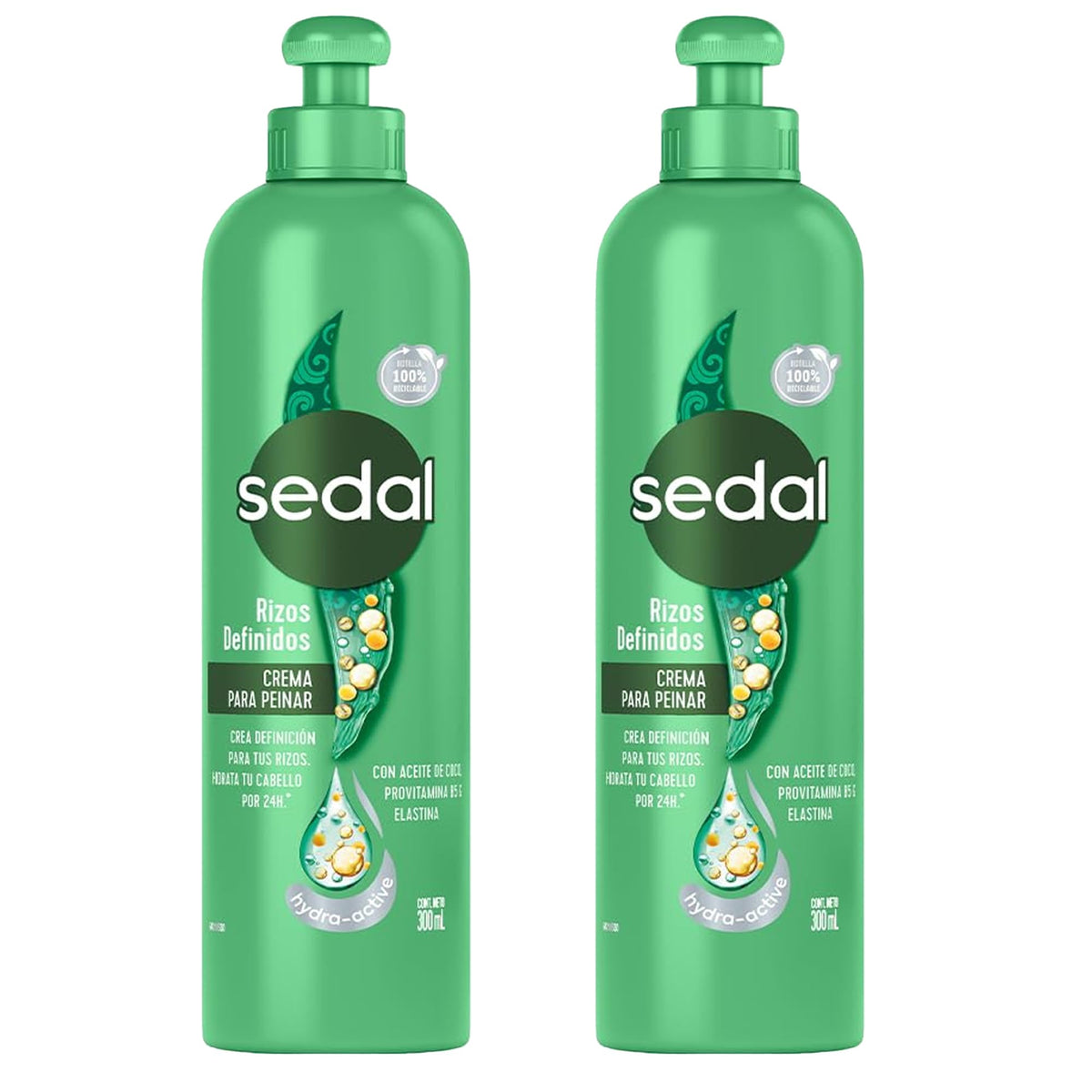 Sedal label close-up showing coconut oil, provitamin B5 and elastin benefits