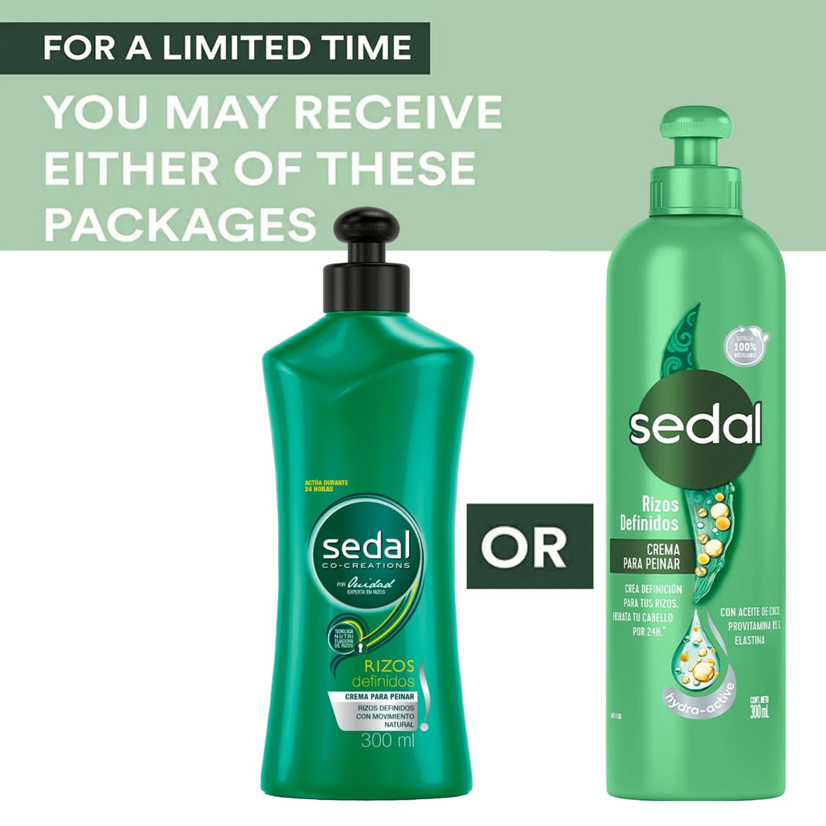 Sedal product used with wide-tooth comb to improve curl separation and control