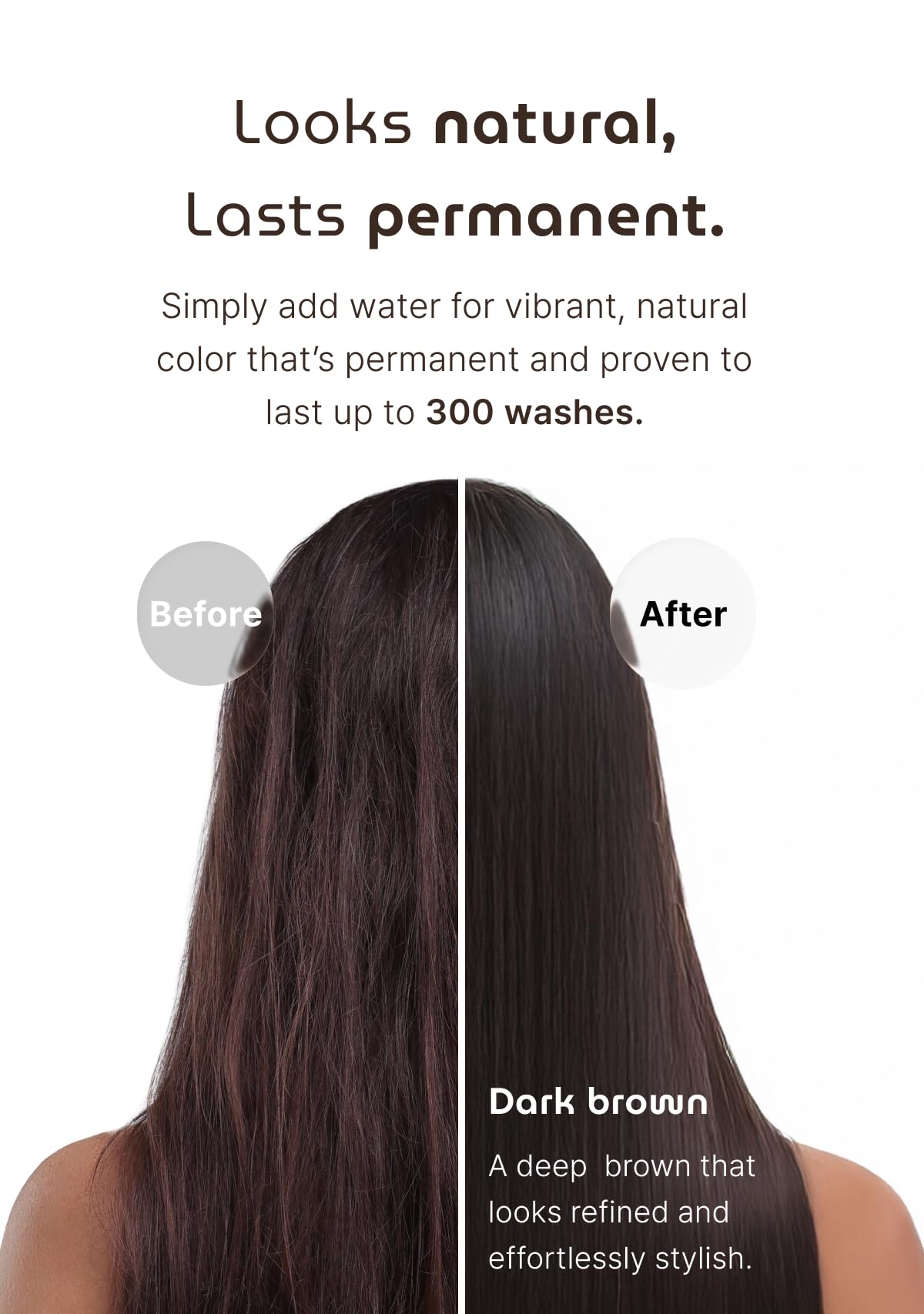 SEEDBEE before and after root touch-up image showing gray coverage benefit natural finish